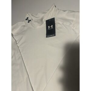 Under Armour ColdGear Men 3XL OG Mock Compression Top White 1388404 Training